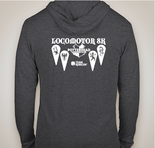 PHRC Locomotor 8k Fundraiser - unisex shirt design - back