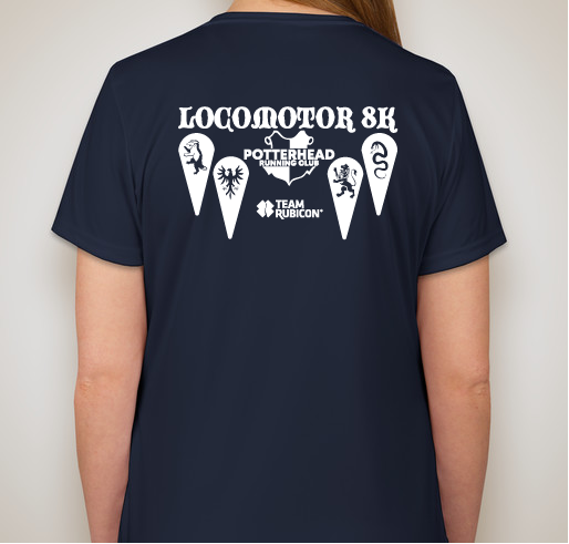 PHRC Locomotor 8k Fundraiser - unisex shirt design - back