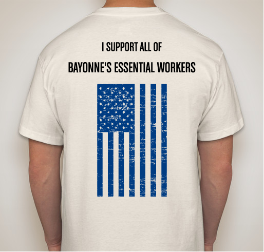 Bayonne Frontliners Appreciation Fund Fundraiser - unisex shirt design - back