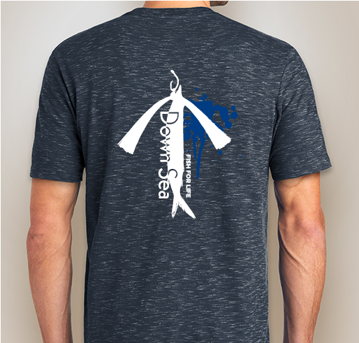 Fish For Life- Tuna Design Fundraiser - unisex shirt design - back