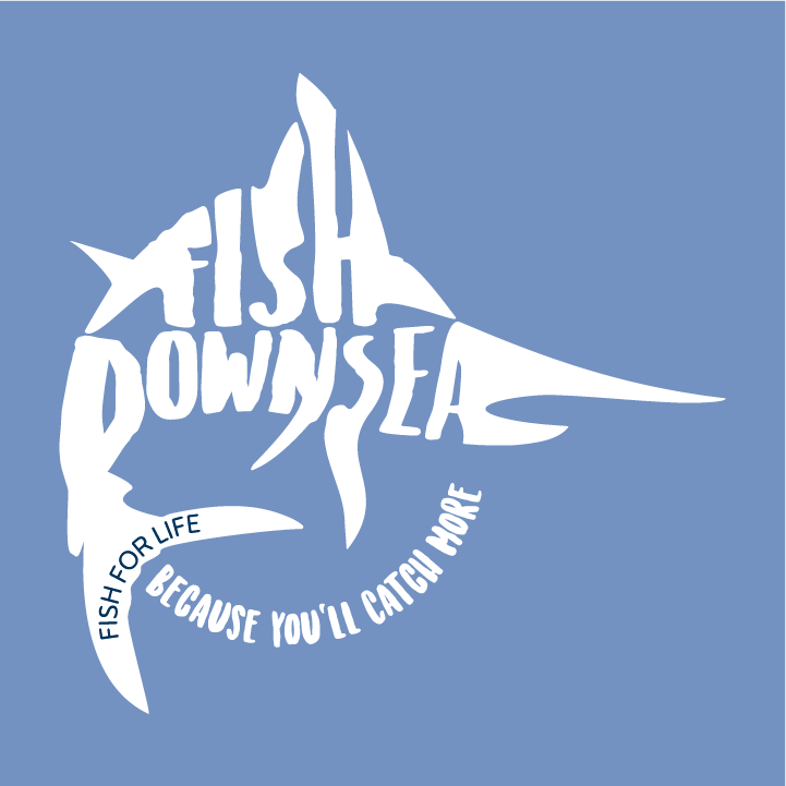 Fish For Life- Marlin shirt design - zoomed