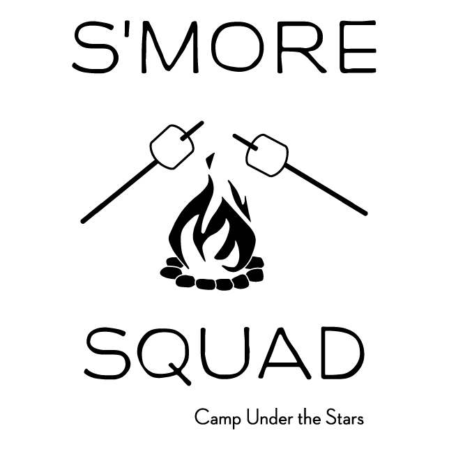 Camp Under the Stars: S'more Squad Fundraiser shirt design - zoomed