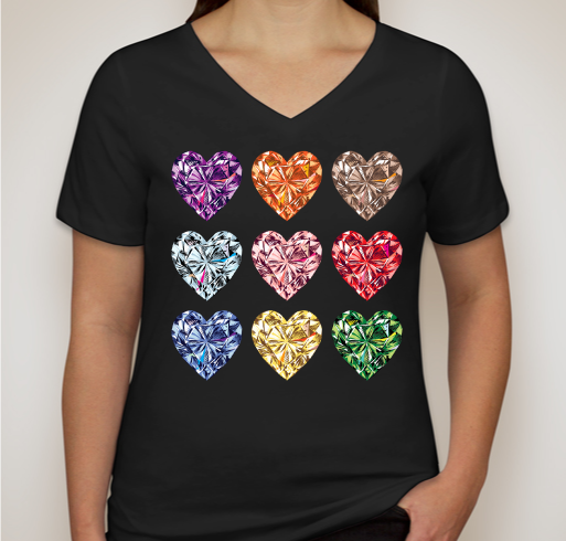 "All Heart" featuring the art of Naturel Fundraiser - unisex shirt design - front