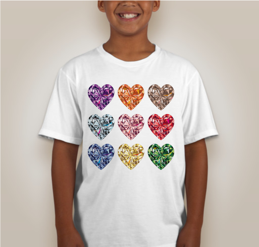 "All Heart" featuring the art of Naturel Fundraiser - unisex shirt design - front