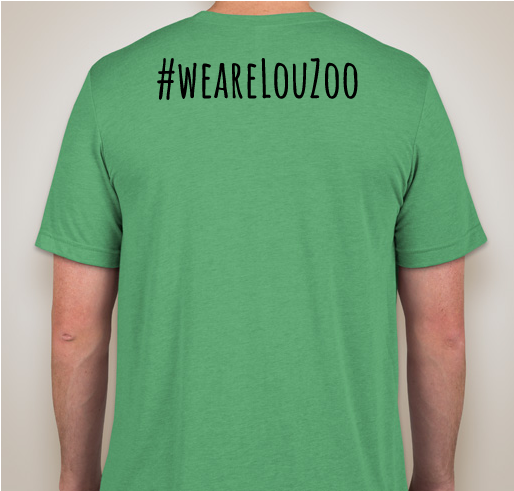 Us + You = One Great Zoo! Fundraiser - unisex shirt design - back