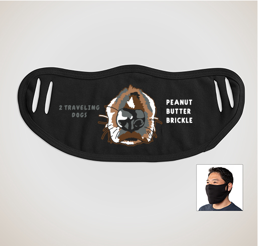2 Traveling Dogs- Team Brickle Masks! Fundraiser - unisex shirt design - front