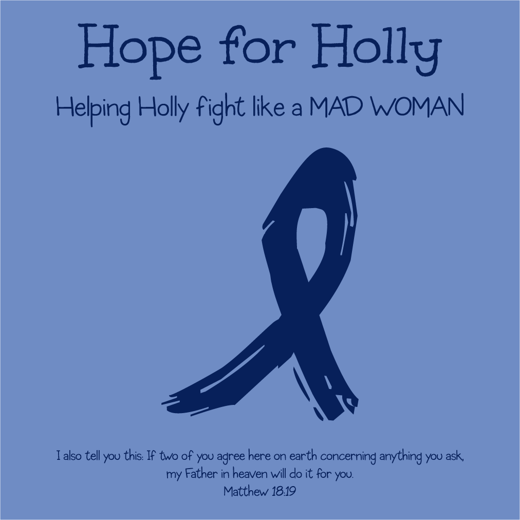 Hope for Holly shirt design - zoomed