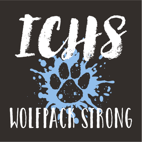 ICHS Wolfpack Strong Fundraiser shirt design - zoomed