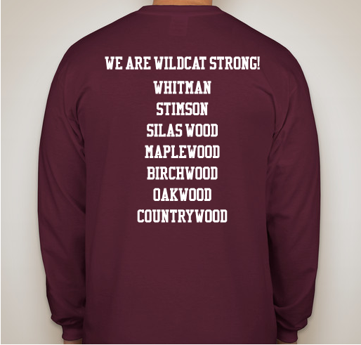 We Are Wildcat Strong! *** Somos Wildcat Fuerte! Fundraiser - unisex shirt design - back