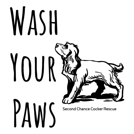 Second Chance Cocker Rescue Wash Your Paws Shirt shirt design - zoomed