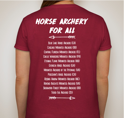 Horse Archery USA Annual Shirt Fundraiser Fundraiser - unisex shirt design - back