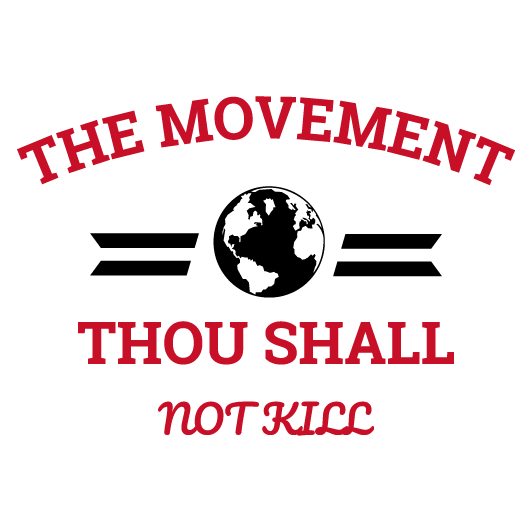 THE MOVEMENT "THOU SHALL NOT KILL" shirt design - zoomed