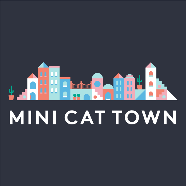 Mini Cat Town Zip Up Fundraiser 2 shirt design - zoomed