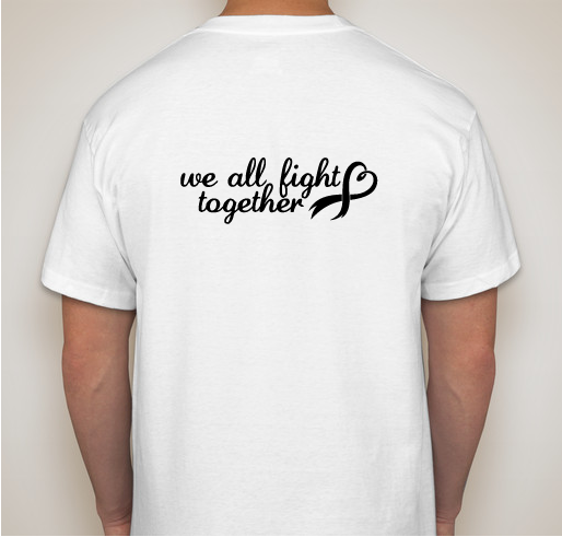 #MJStrong! No one fights alone! Fundraiser - unisex shirt design - back