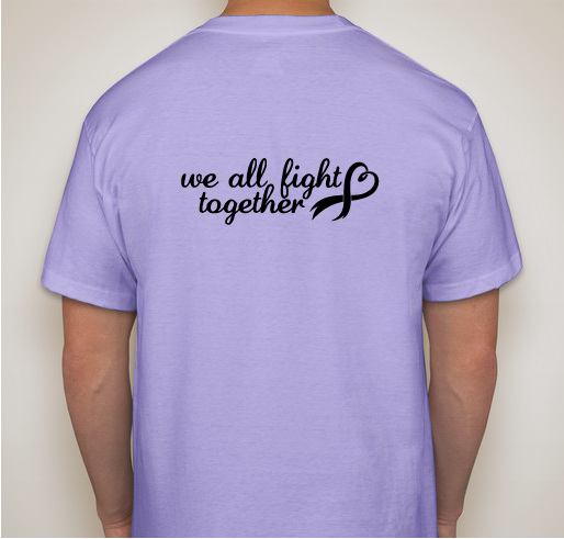 #MJStrong! No one fights alone! Fundraiser - unisex shirt design - back