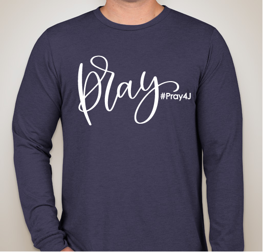 #Pray4J Fundraiser - unisex shirt design - front
