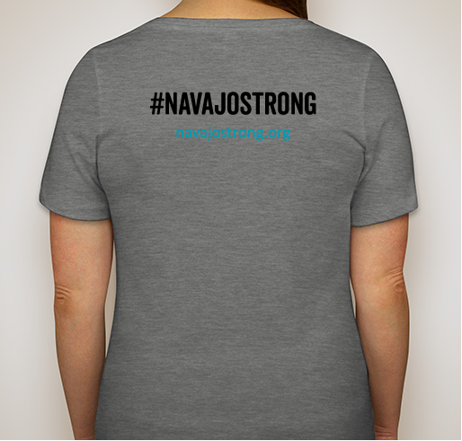 NavajoStrong for Navajo families affected by COVID-19 Fundraiser - unisex shirt design - back