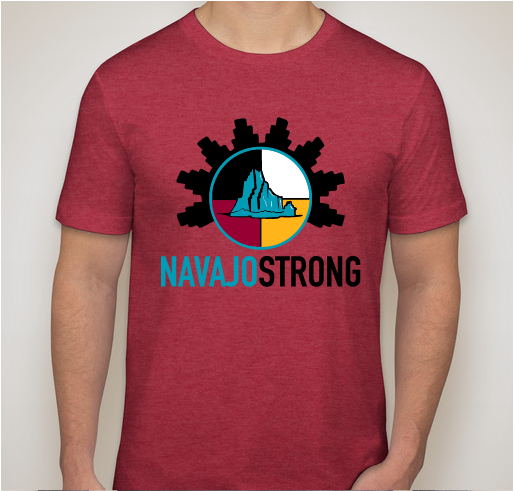 NavajoStrong for Navajo families affected by COVID-19 Fundraiser - unisex shirt design - front