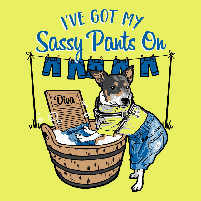 Diva's Sassy Pants shirt design - zoomed