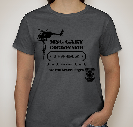 MSG Gary Gordon, Medal of Honor Memorial 5K Fundraiser - unisex shirt design - front
