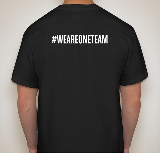 #WEAREONETEAM Fundraiser - unisex shirt design - back