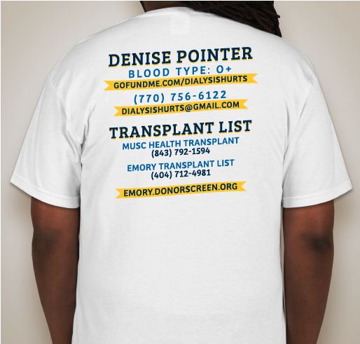 Dialysis Hurts Fundraiser - unisex shirt design - back