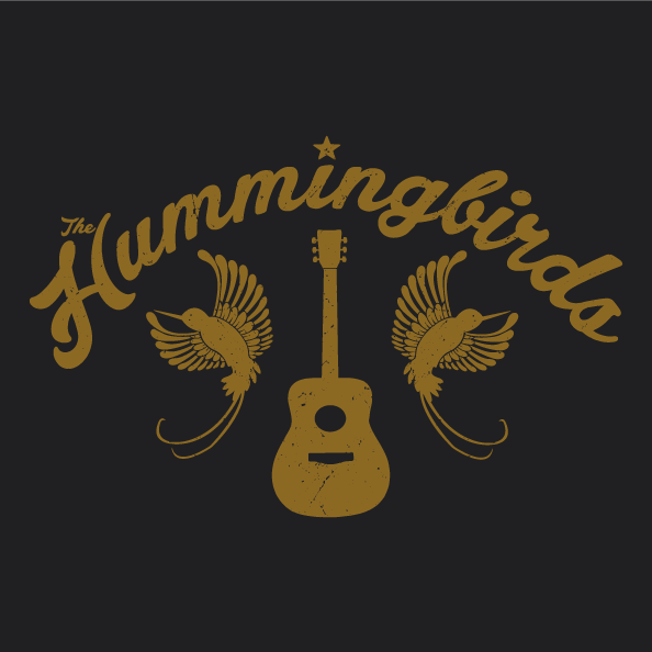 The Hummingbirds shirt design - zoomed