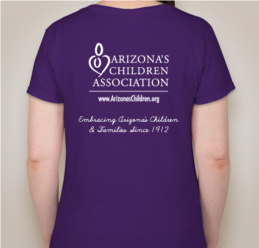 Embracing Arizona's Children & Families Since 1912 Fundraiser - unisex shirt design - back