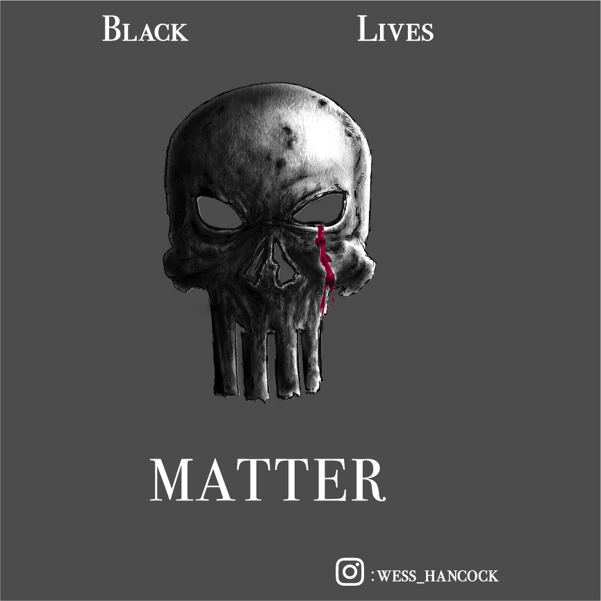 Black Lives Matter - Skulls For Justice #1 - Presented by Gerry Conway shirt design - zoomed