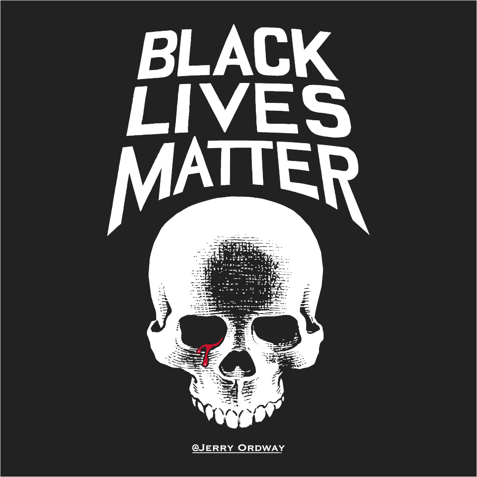 Black Lives Matter - Skulls For Justice #5 - Presented by Gerry Conway shirt design - zoomed