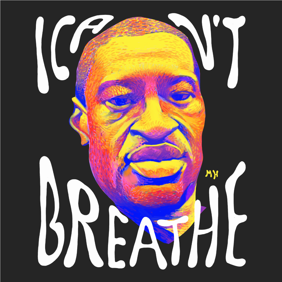 I Can't Breathe Justice Campaign shirt design - zoomed