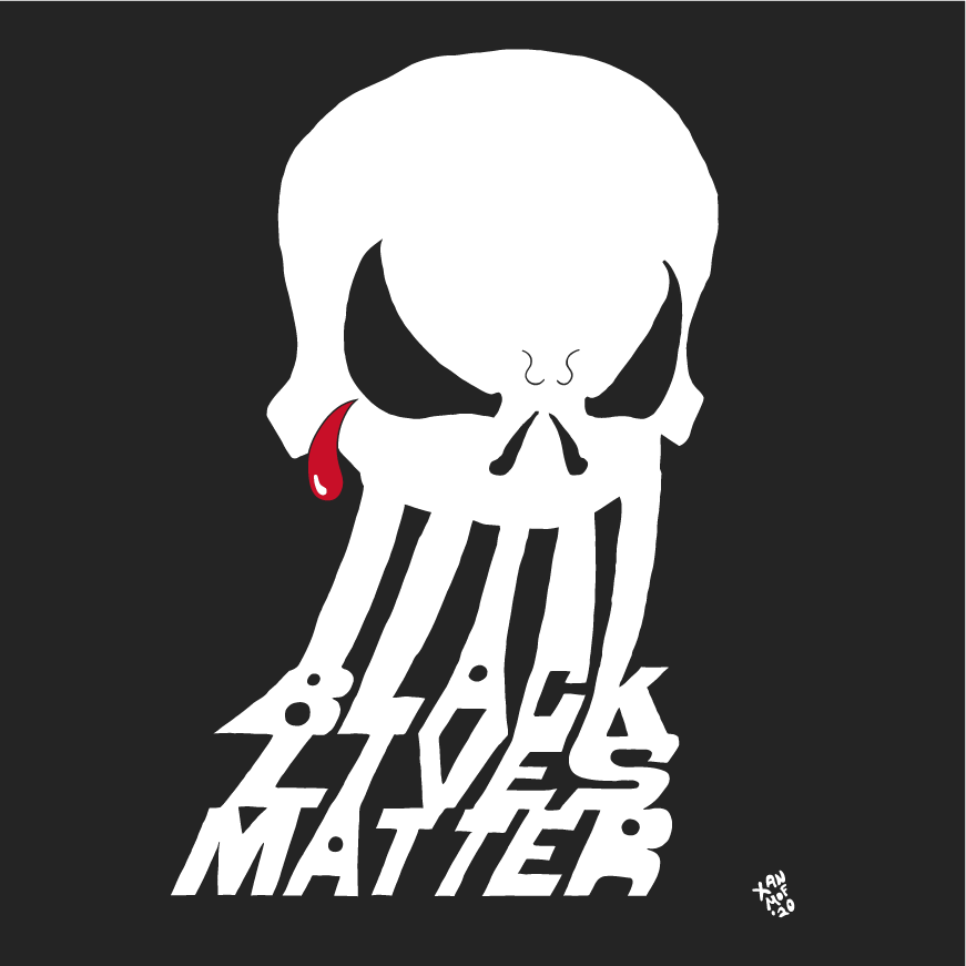Black Lives Matter - Skulls For Justice #6 - Presented by Gerry Conway shirt design - zoomed