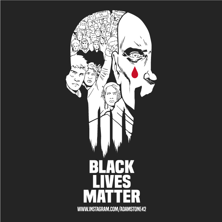 Black Lives Matter - Skulls For Justice #9 - Presented by Gerry Conway shirt design - zoomed