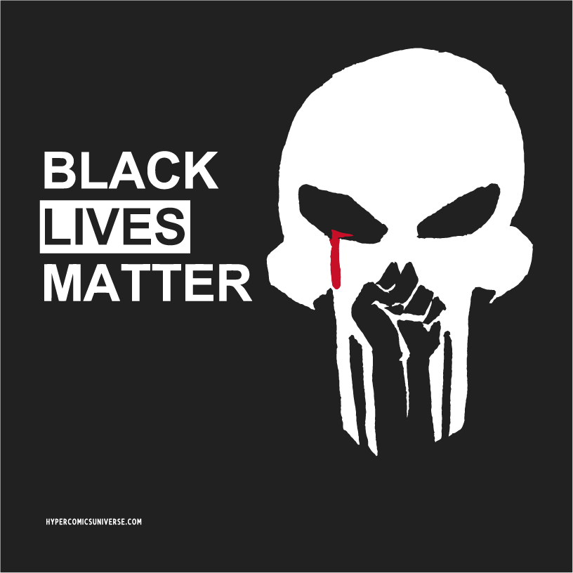 Black Lives Matter - Skulls For Justice #11 - Presented by Gerry Conway shirt design - zoomed
