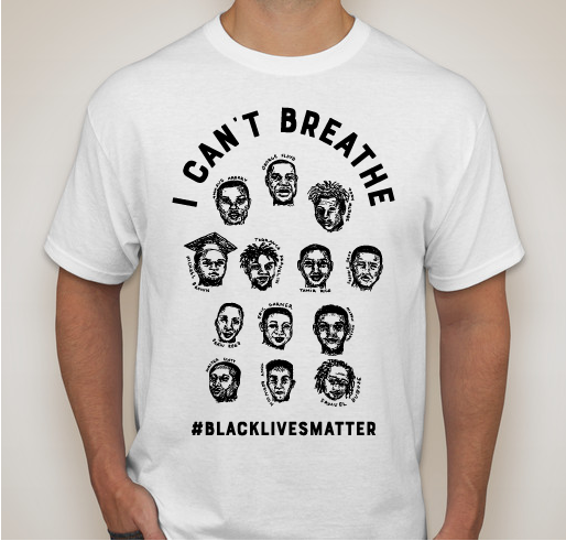 "I Can't Breathe" Fundraiser - unisex shirt design - front