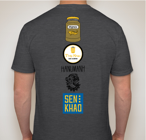 Lao Food Movement Employee Relief Shirts Fundraiser - unisex shirt design - back