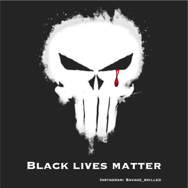 Black Lives Matter - Skulls For Justice #12 - Presented by Gerry Conway shirt design - zoomed