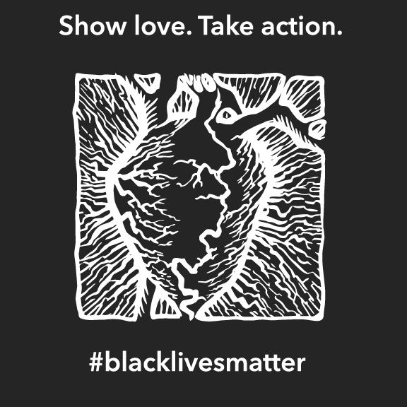 Black Artists Matter shirt design - zoomed