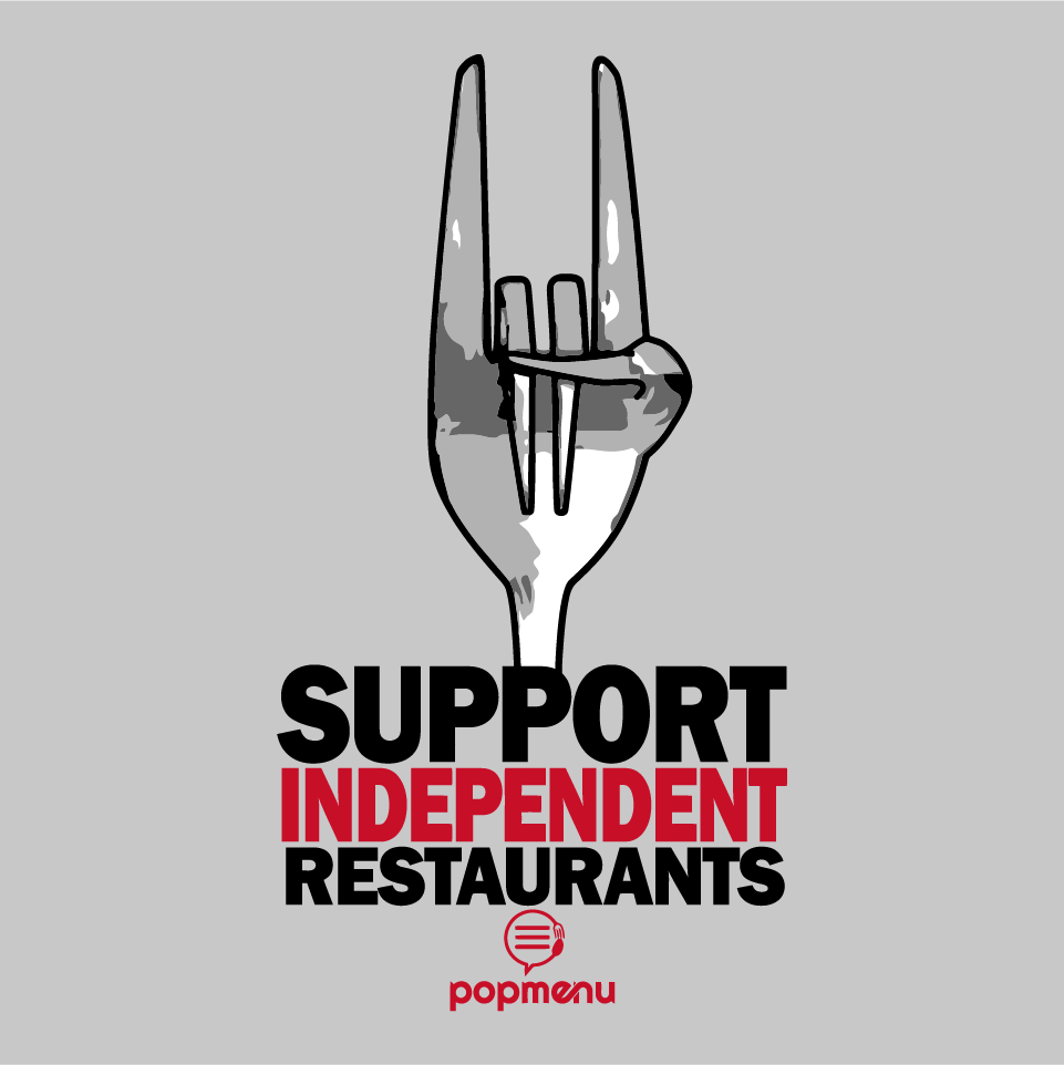 Support Independent Restaurants Relief Fundraiser shirt design - zoomed