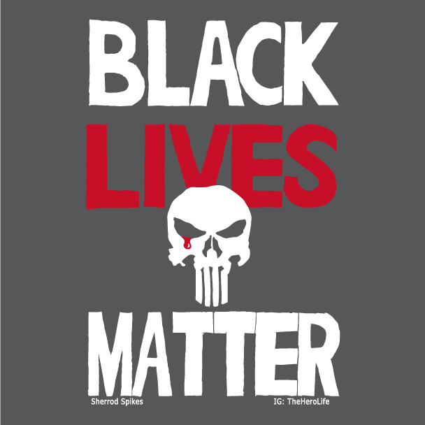 Black Lives Matter - Skulls For Justice #20 - Presented by Gerry Conway shirt design - zoomed