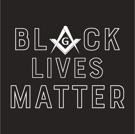 Prince Hall BLACK LIVES MATTER shirt design - zoomed