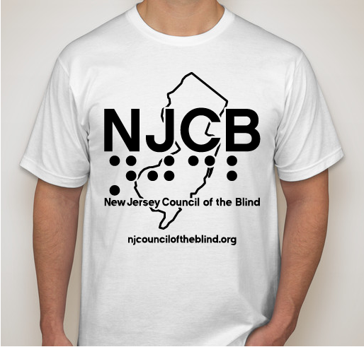 Support the New Jersey Council of the Blind Scholarship Fund Fundraiser - unisex shirt design - front