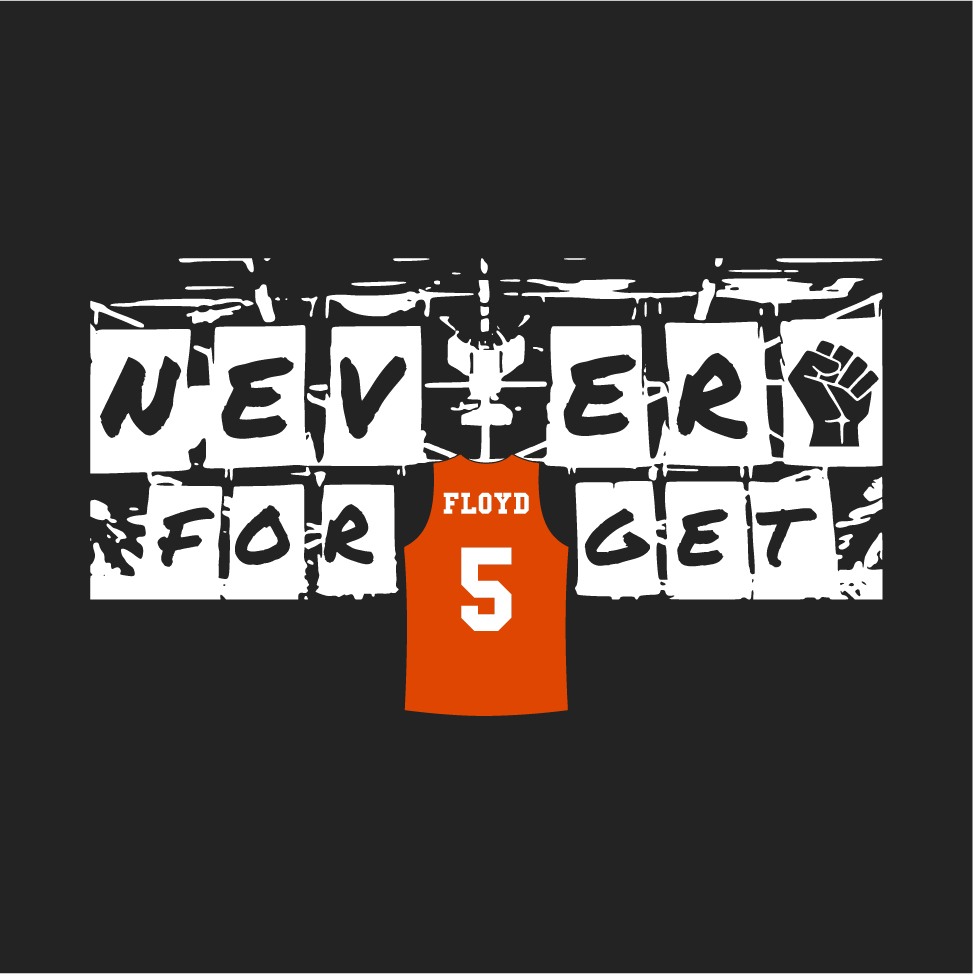 Raise #5 to the rafters for George Floyd by Max's All Stars shirt design - zoomed