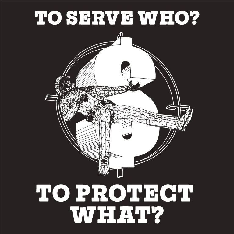 To Serve Who? shirt design - zoomed