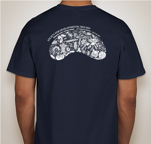 Society for Developmental Biology 79th Annual Meeting T-Shirts Fundraiser - unisex shirt design - back