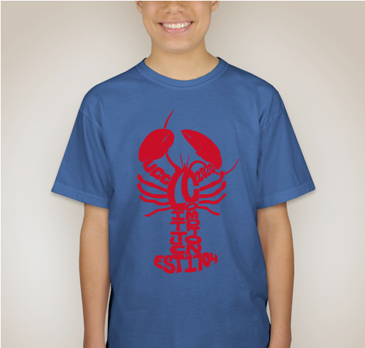 UCC Little Compton Lobster T-Shirt Fundraiser - unisex shirt design - front