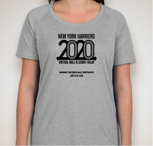 New York Harriers: Virtual Mile & Donut Relay Fundraiser - unisex shirt design - front
