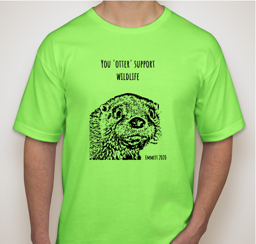 Otter shirts! Fundraiser - unisex shirt design - front