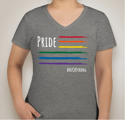AzCA Pride Fundraiser - unisex shirt design - front