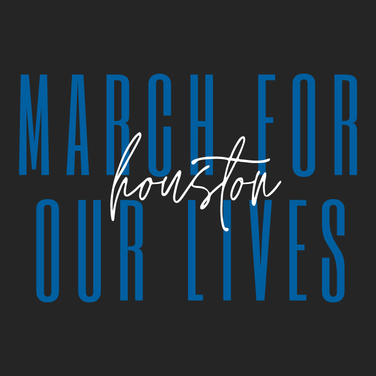 March for Our Lives Houston shirt design - zoomed